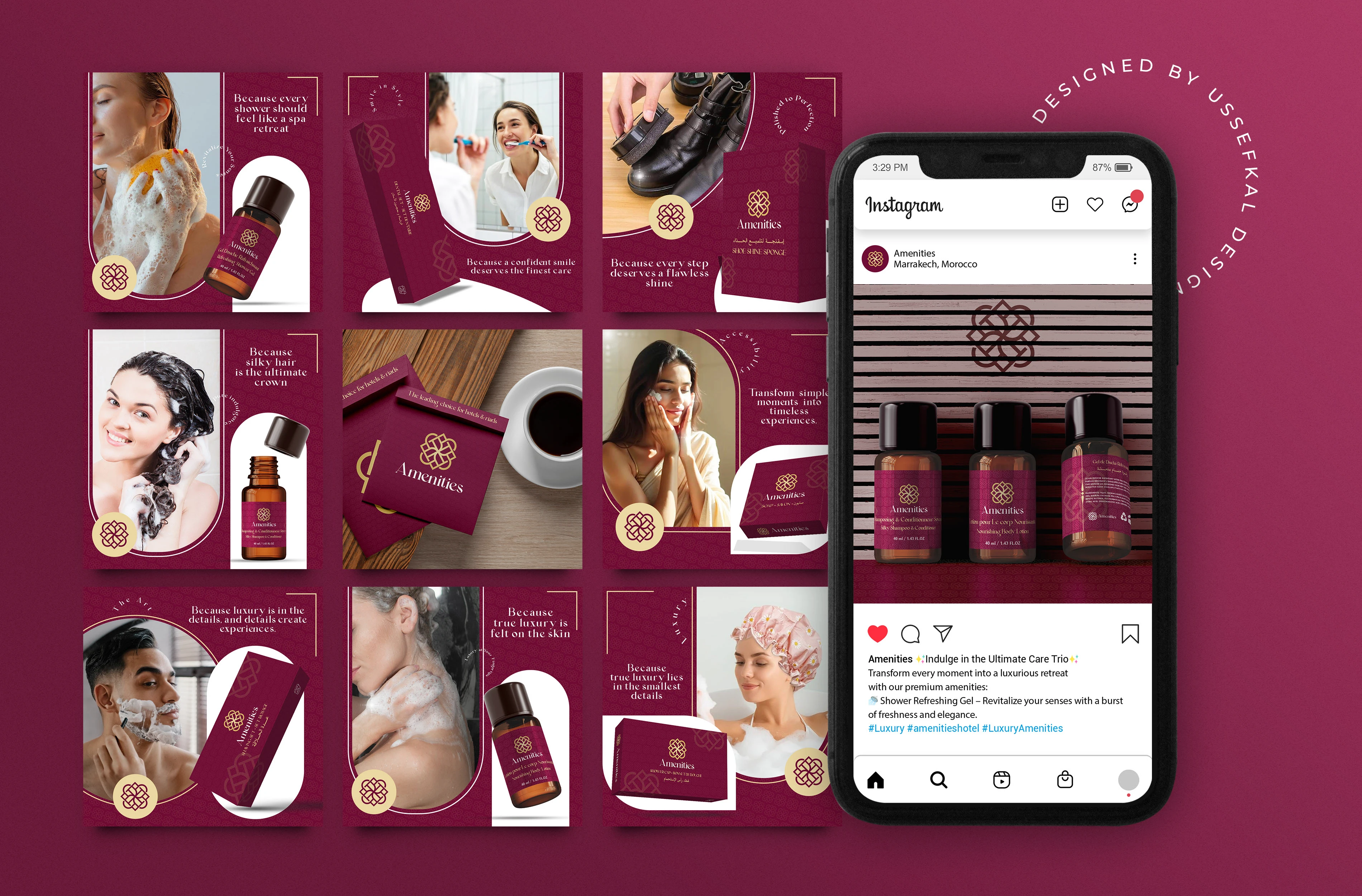 Amenities Social media Posts Design - USSEF KAL