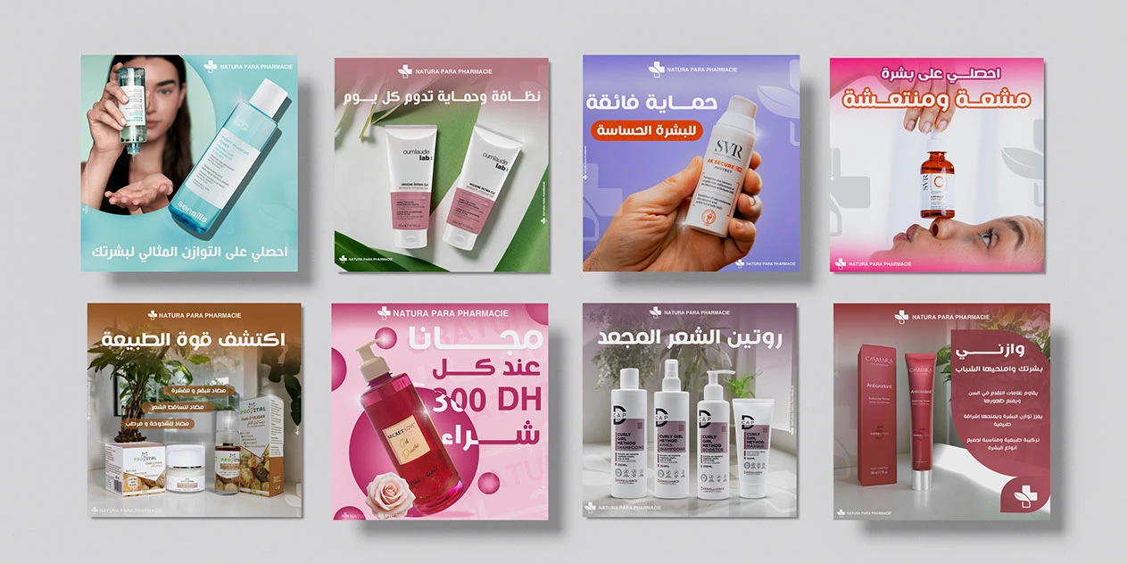 NATURA PARA PHARMACIE Social media Posts Design - USSEF KAL